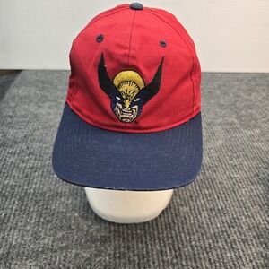 Vintage 90's Marvel Comics Wolverine American Needle Snapback Hat Blockhead
